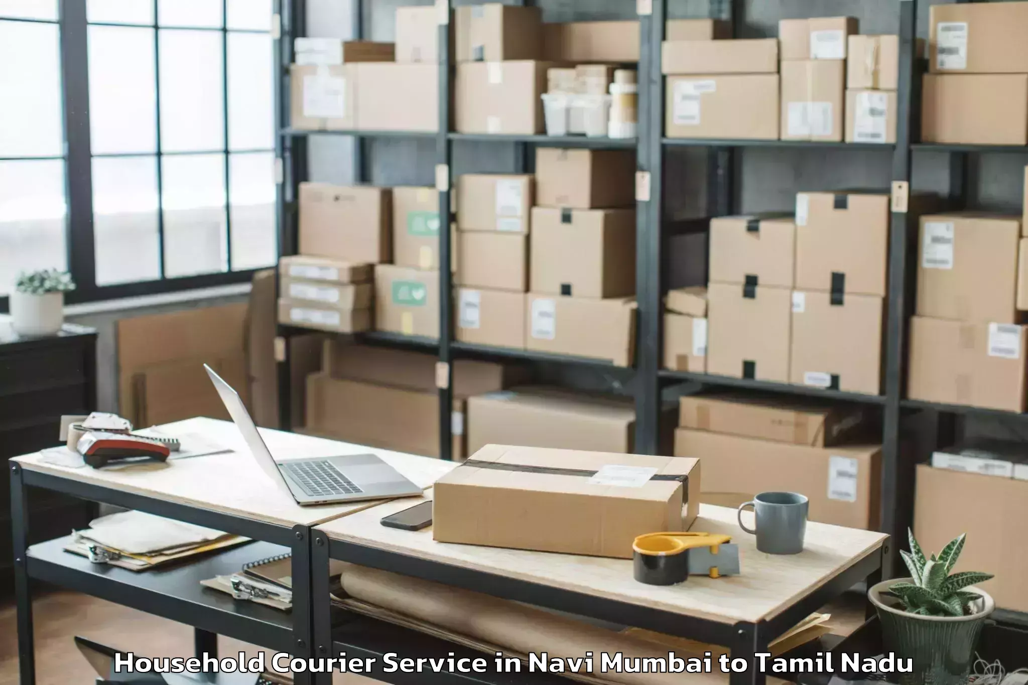 Top Navi Mumbai to Tattayyangarpettai Household Courier Available